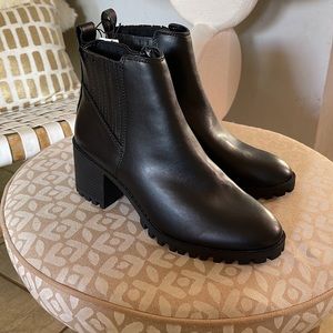 Banana Republic Lug Sole Black Booties. Brand new